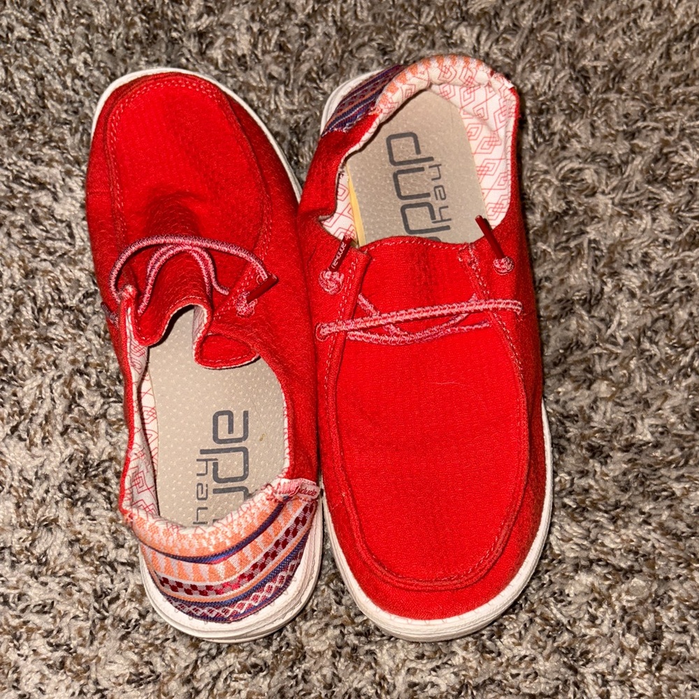 Red/Orange Women’s Hey Dude Wendy